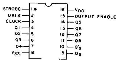 Cd4094be схема включения